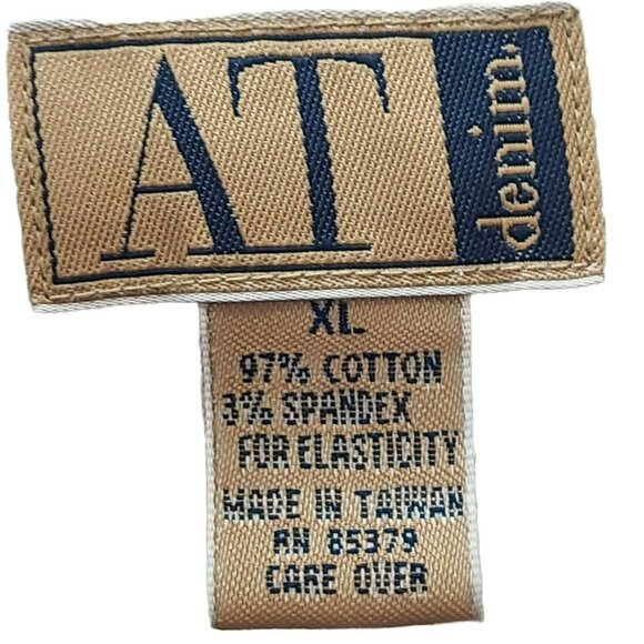 AT Denim tan button down top size xl - Picture 8 of 9